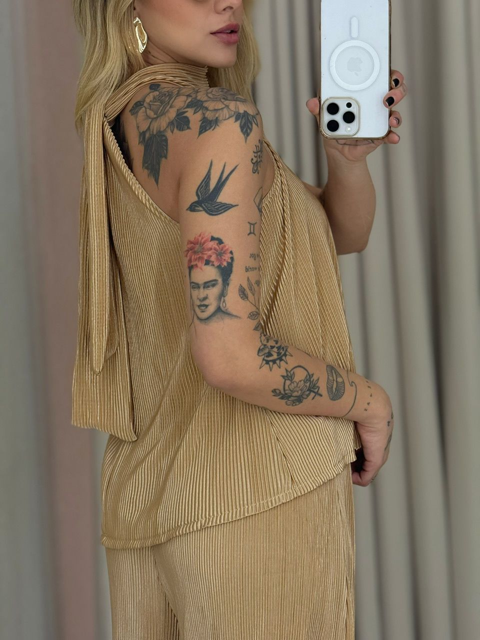 CONJUNTO ISABELLY PLISSADO NUDE