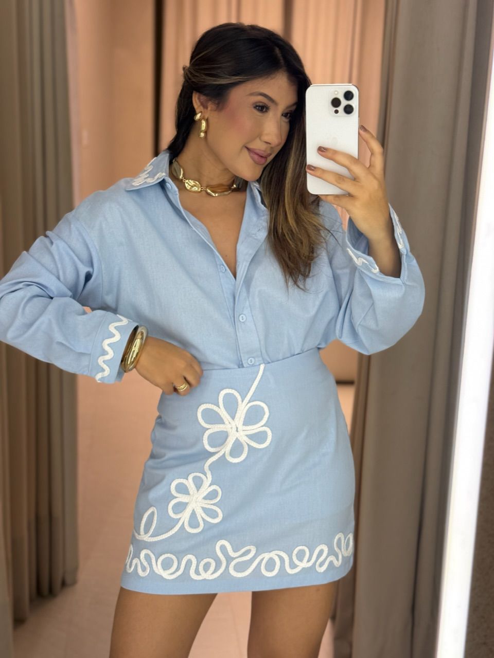 CONJUNTO SOPHIA BORDADO BABY BLUE