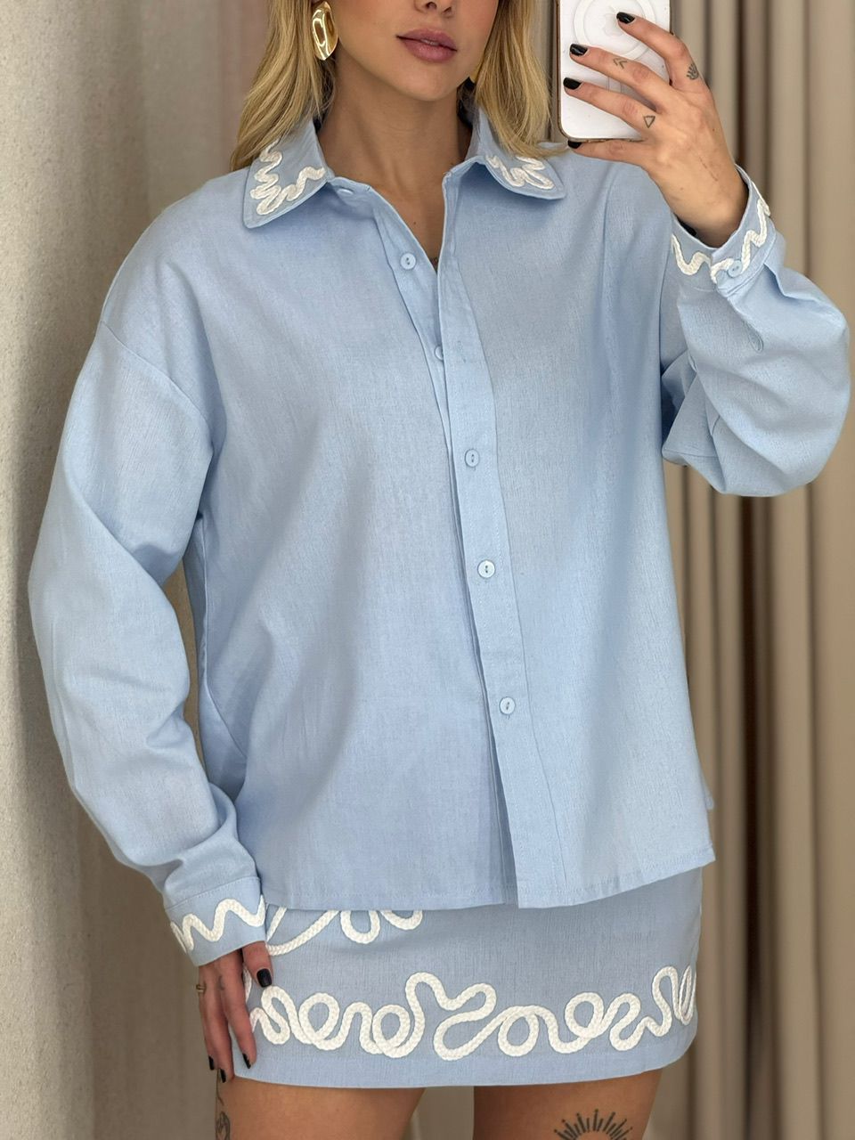 CONJUNTO SOPHIA BORDADO BABY BLUE