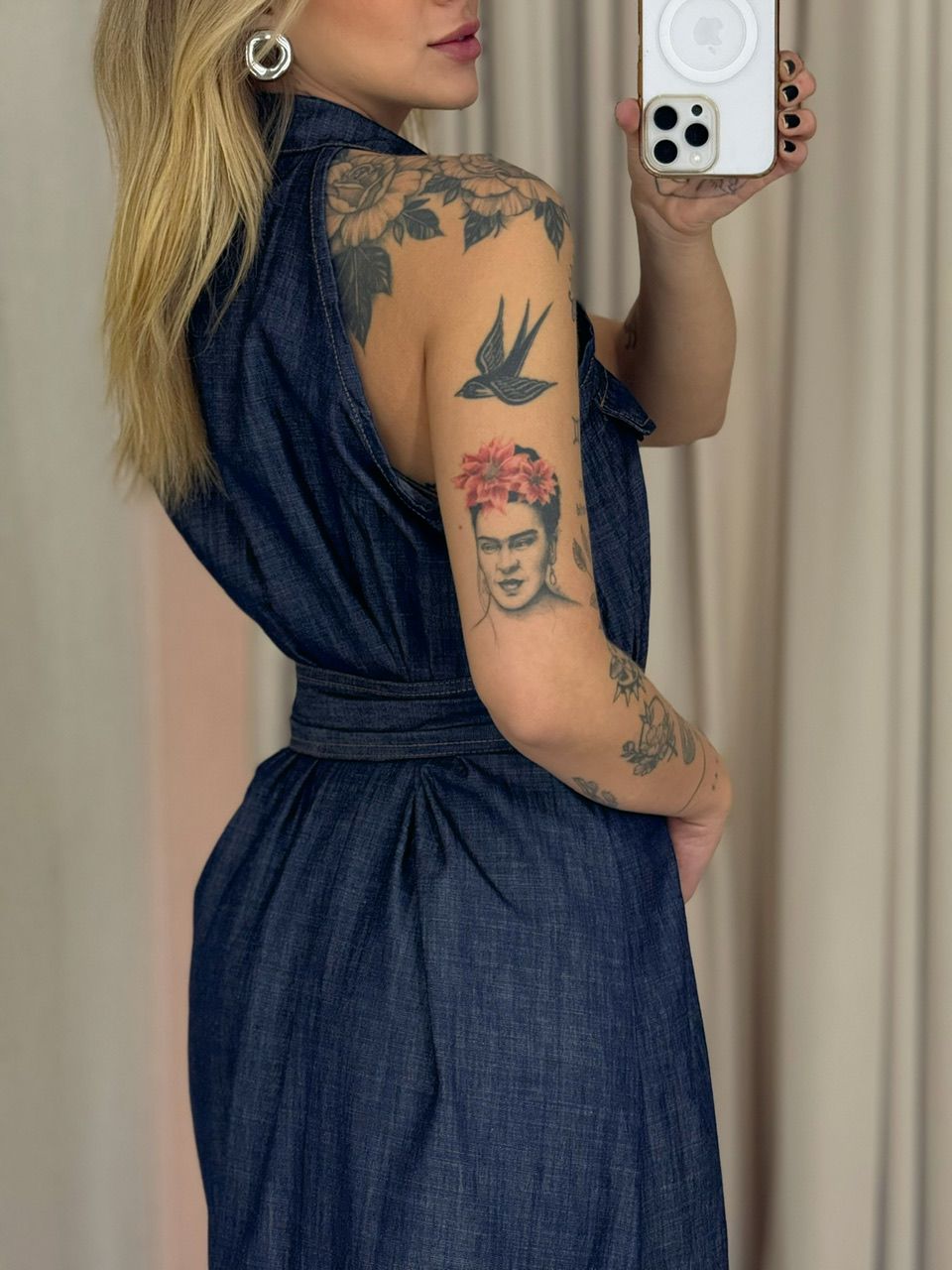 VESTIDO ANA AMELIA CAVADO JEANS