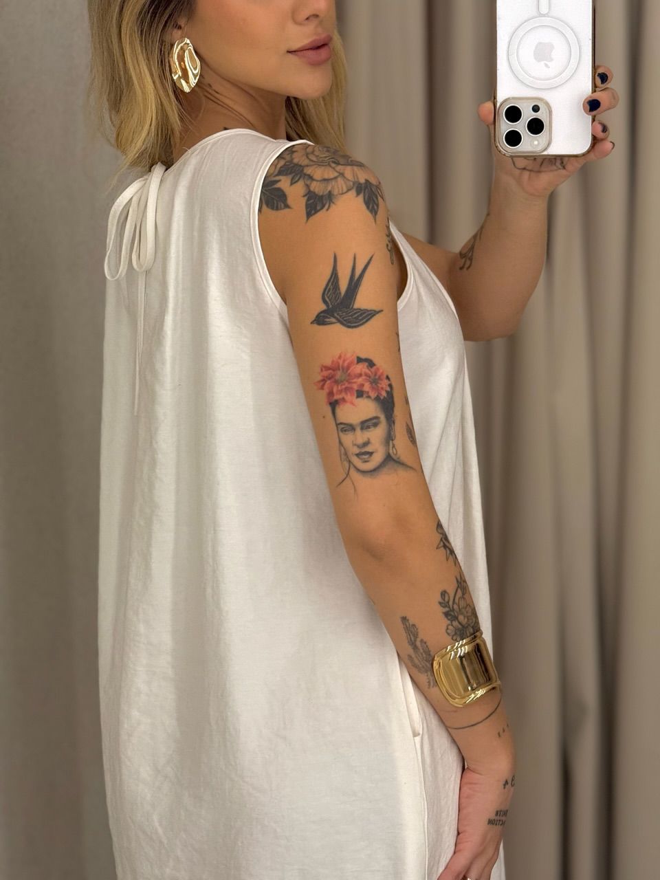 VESTIDO PERLA MIDI OFF