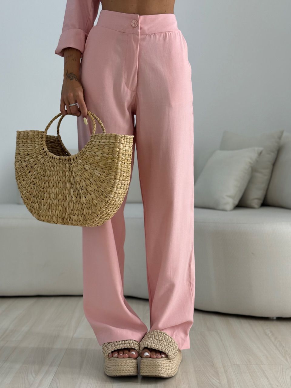 CONJUNTO ANA LIVIA CAMISA ROSÊ