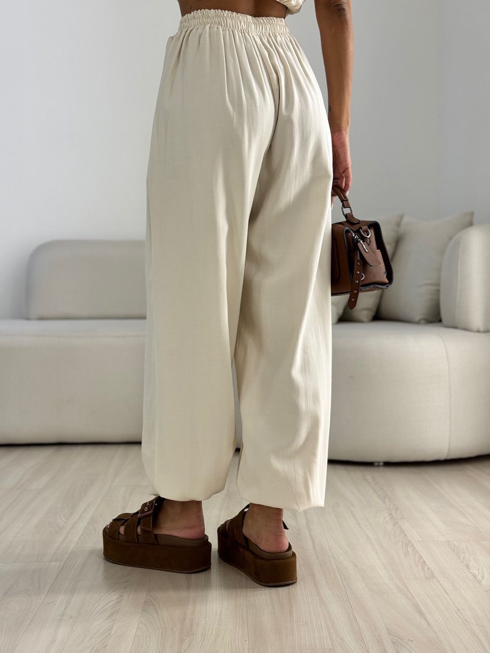 CONJUNTO ANGELINA LASTEX AREIA