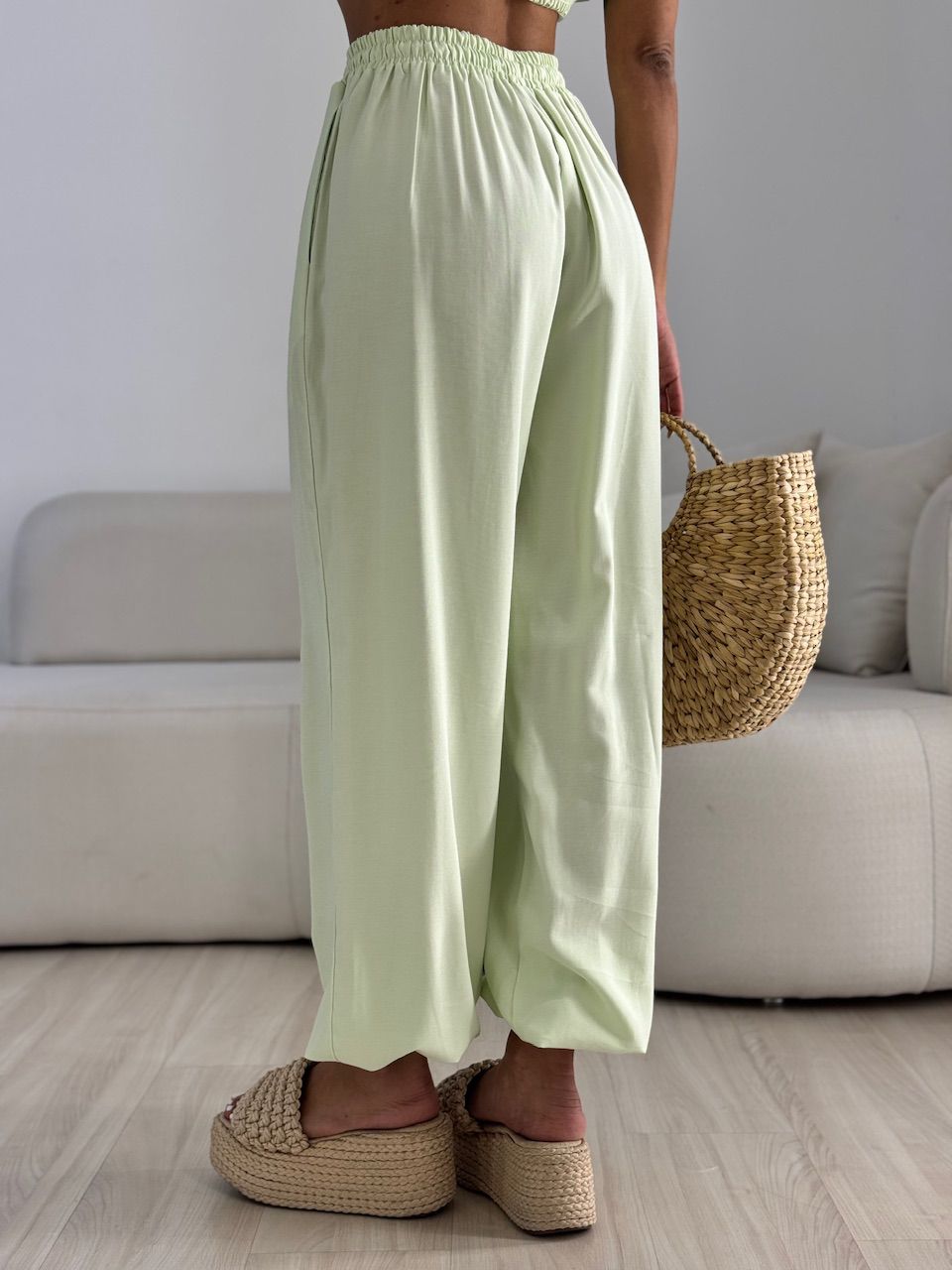 CONJUNTO ANGELINA LASTEX BABY GREEN