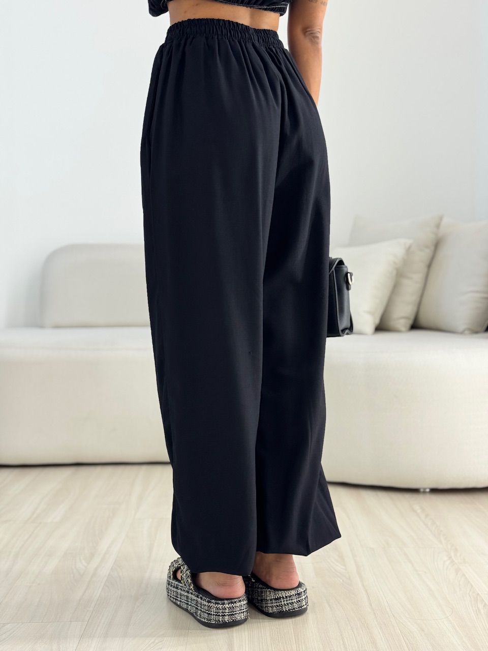 CONJUNTO ANGELINA LASTEX PRETO