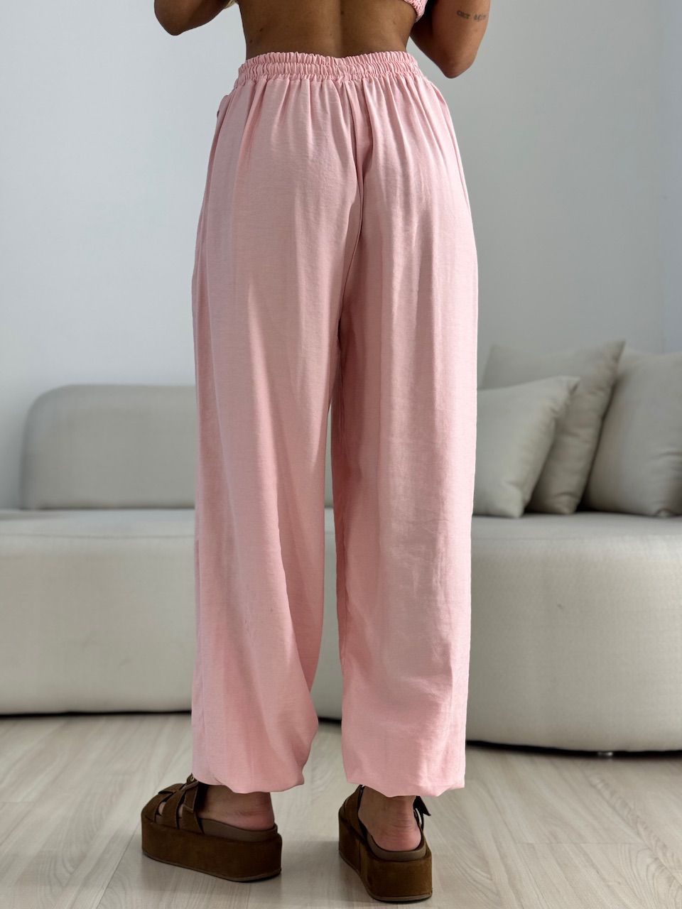 CONJUNTO ANGELINA LASTEX ROSA