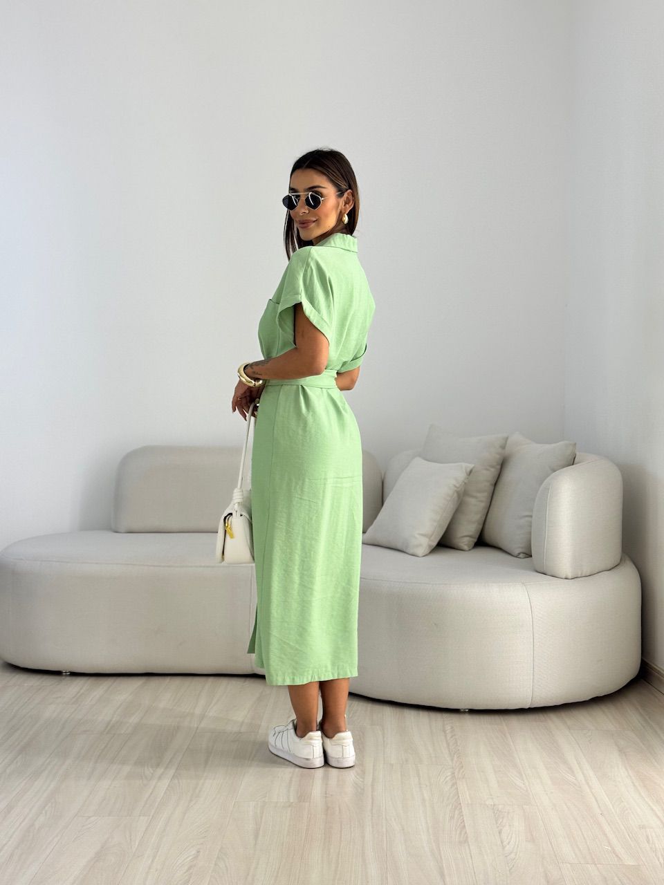 VESTIDO LEILA GOLA VERDE