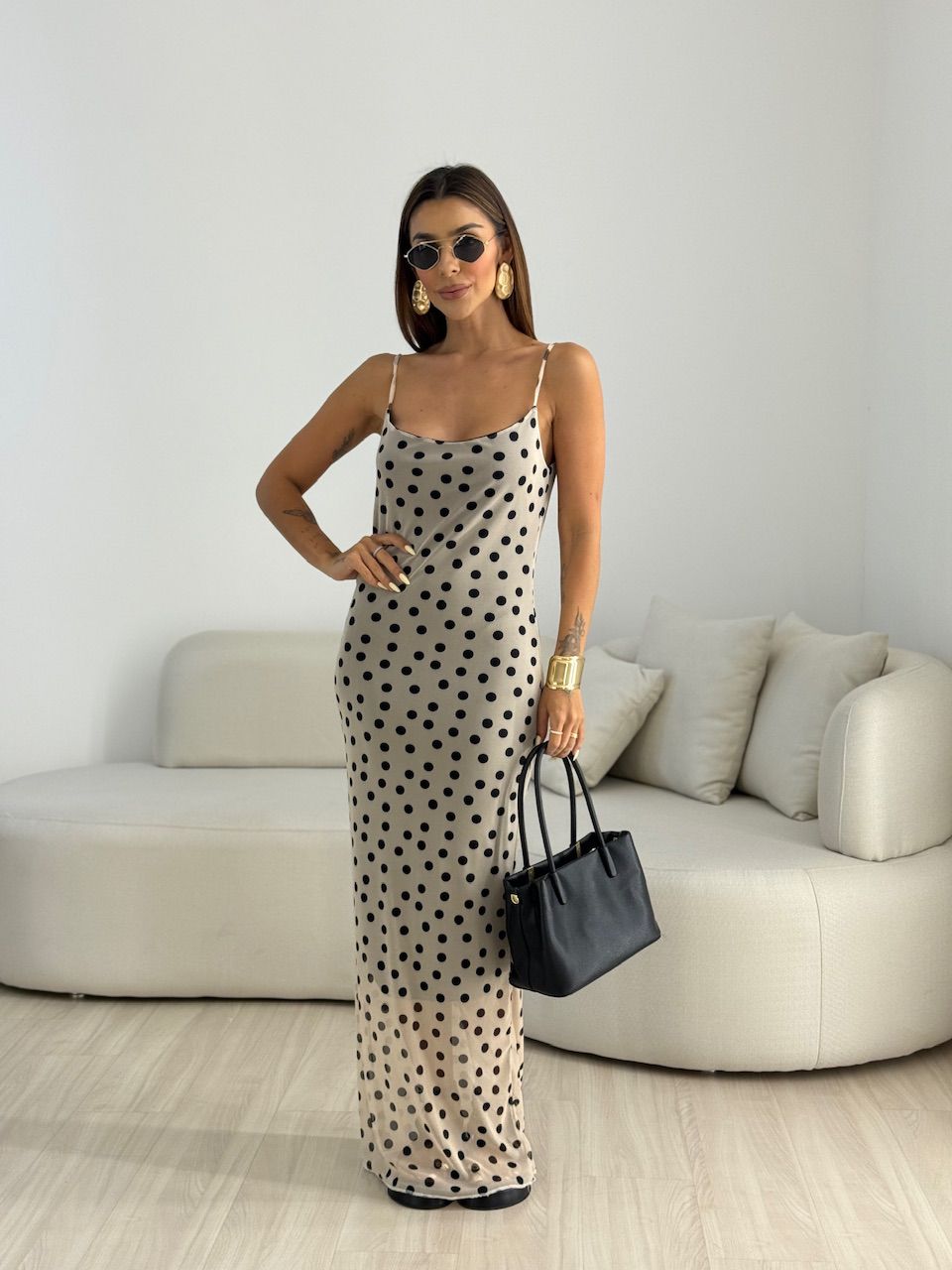 VESTIDO RUBY TULE POÁ MARFIM. - 0068990444 - CAROLLA FERRARO