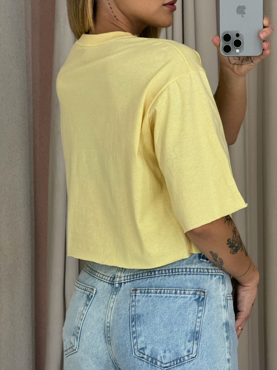 CROPPED CAROLINAS Amarelo