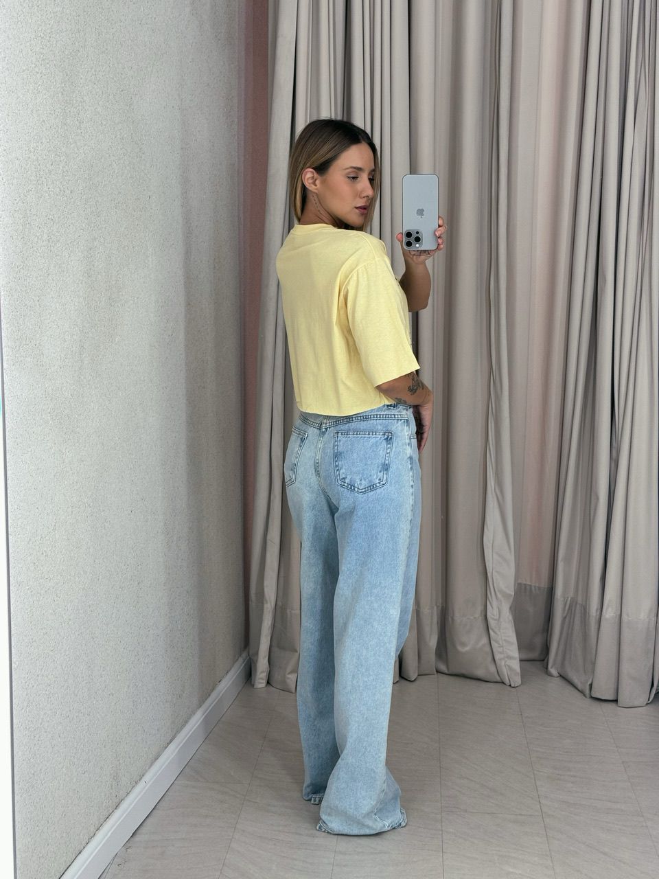 CROPPED CAROLINAS Amarelo
