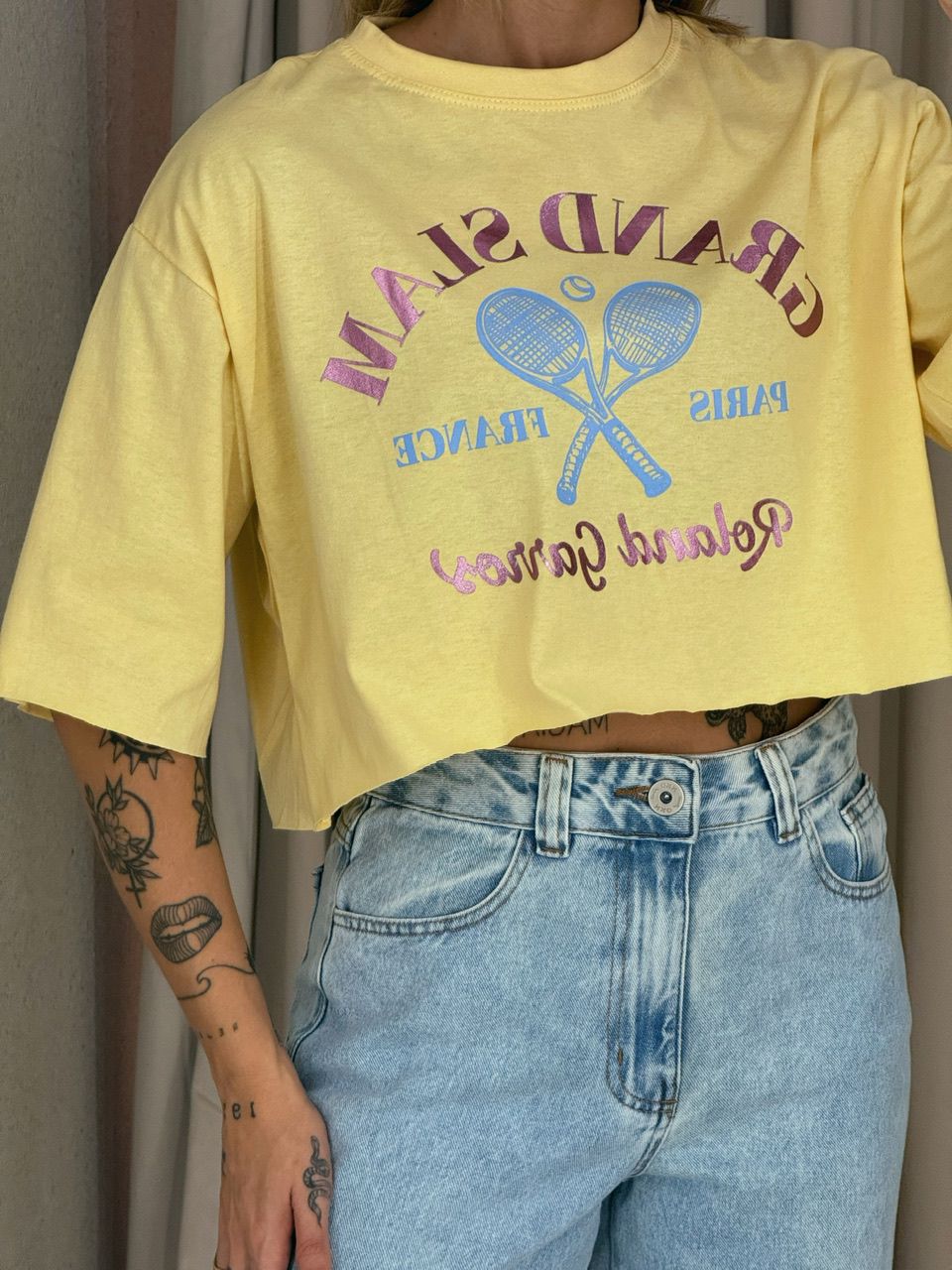 CROPPED GRAND SLAM AMARELO