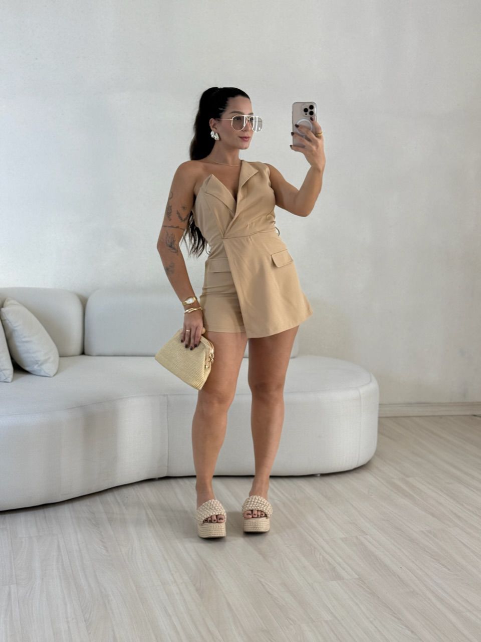 MACAQUINHO RAQUEL CINTO NUDE - 0057520049 - CAROLLA FERRARO
