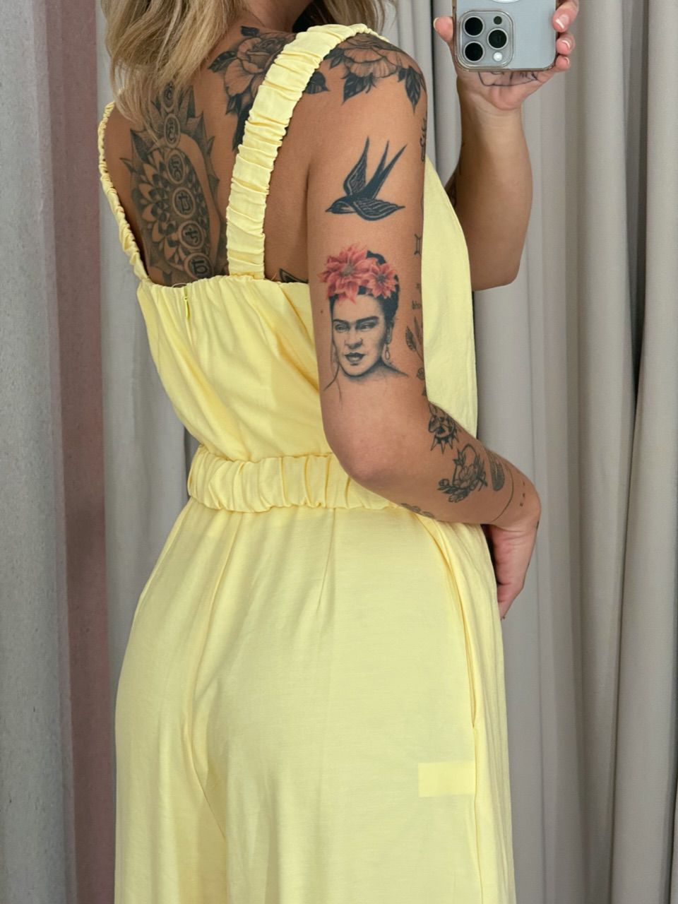 MACACÃO ISADORA alça Amarelo