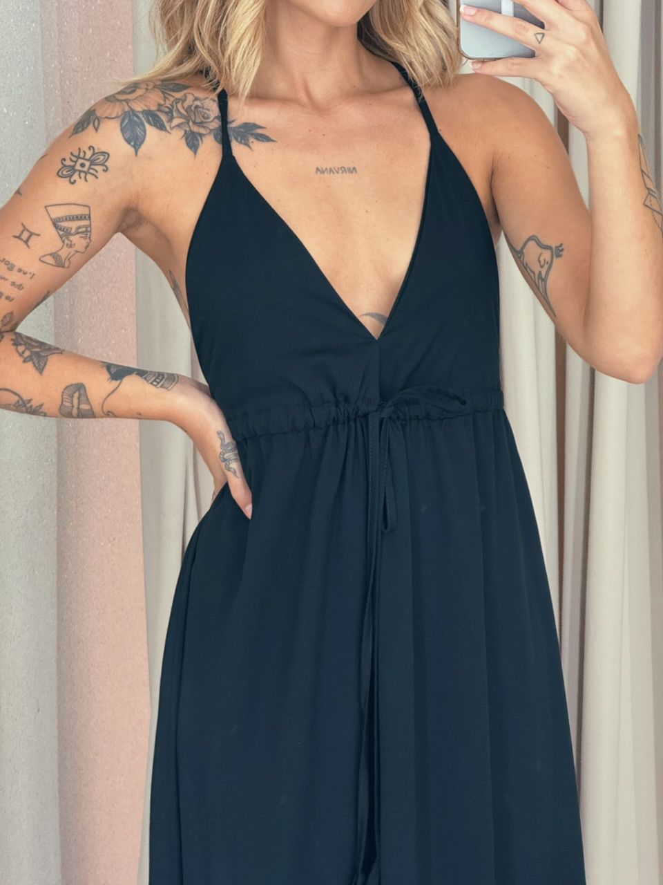 VESTIDO HELLEN alça preto