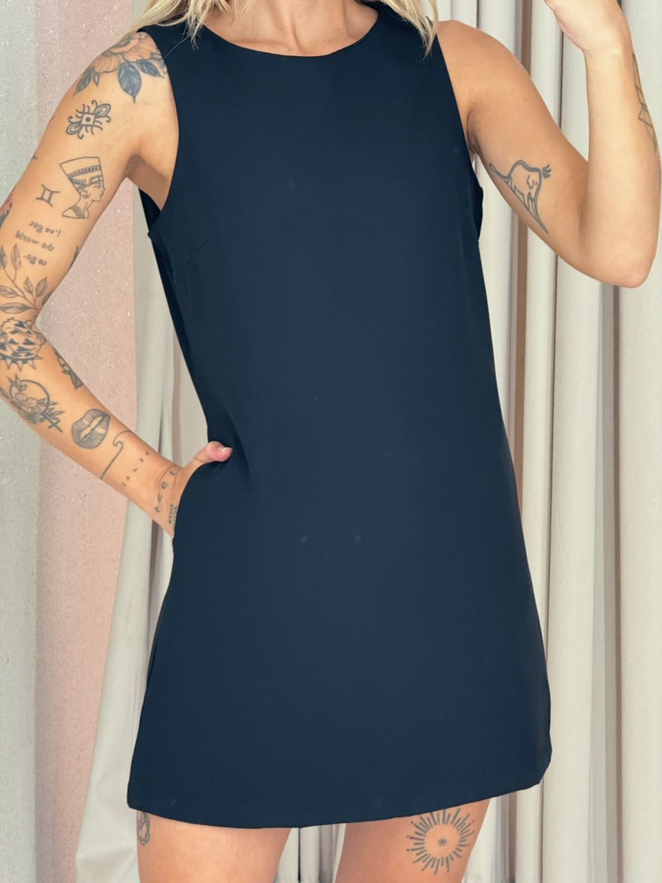 VESTIDO MAYLA CURTO preto