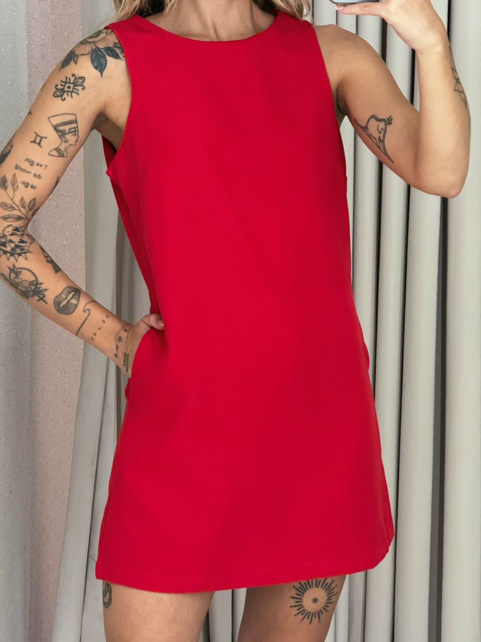 VESTIDO MAYLA CURTO vermelho
