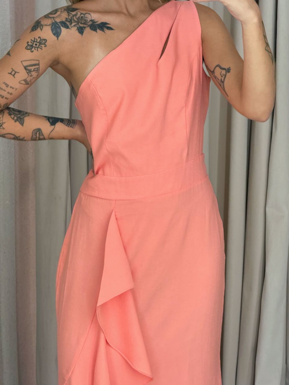 VESTIDO SUELI NULA MANGA Goiaba