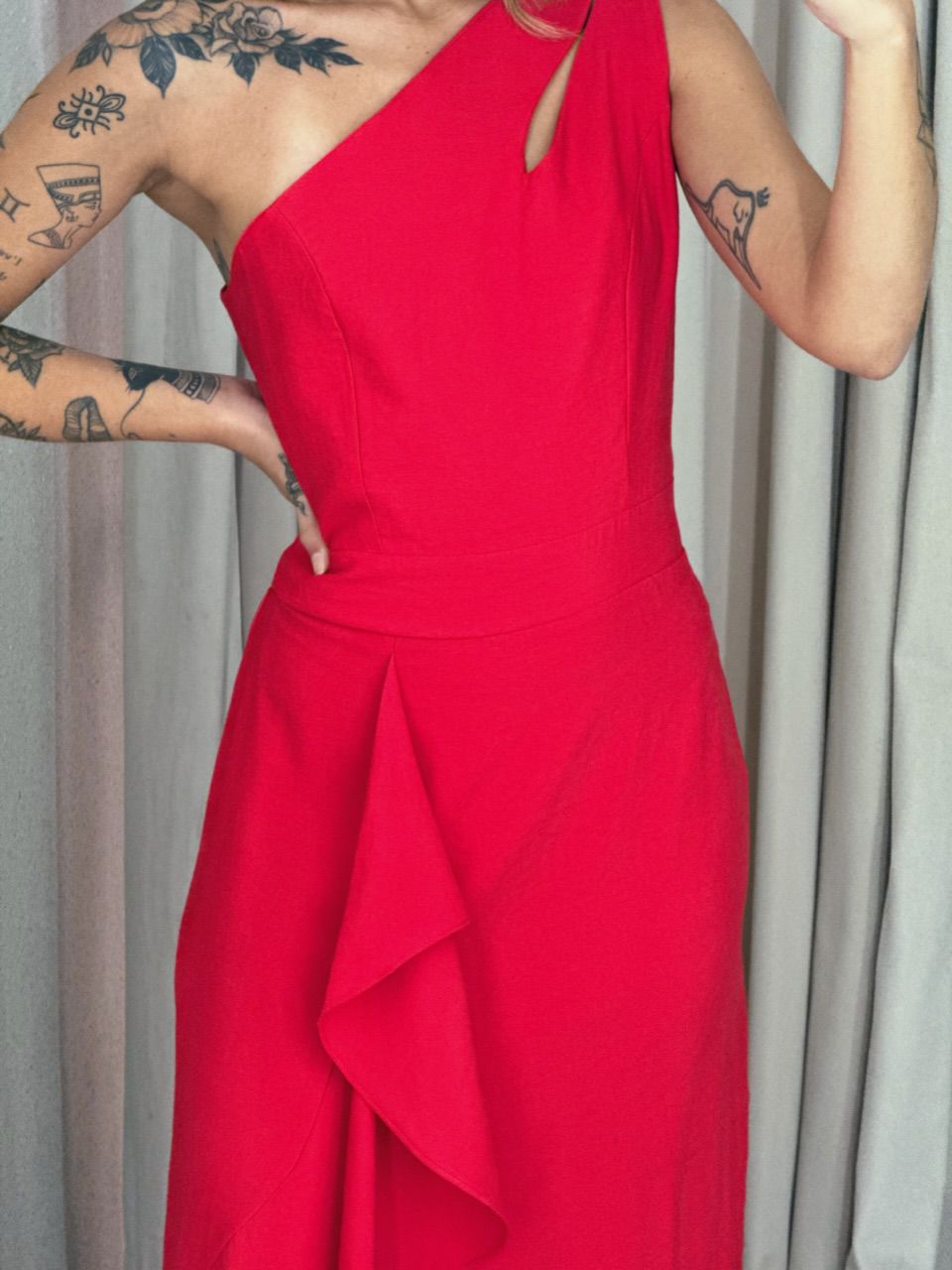 VESTIDO SUELI NULA MANGA vermelho