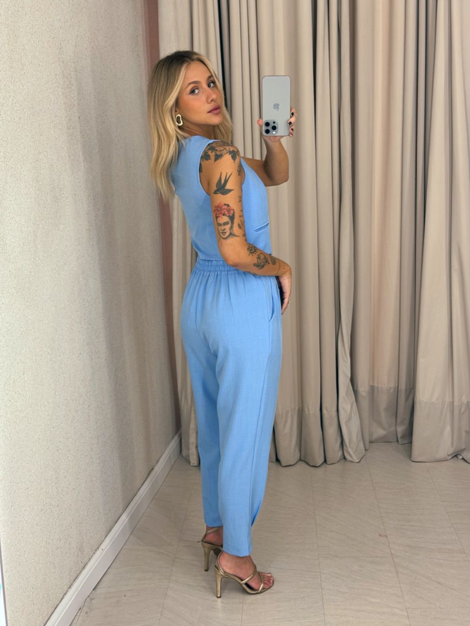 CONJUNTO AYLLA Calça azul