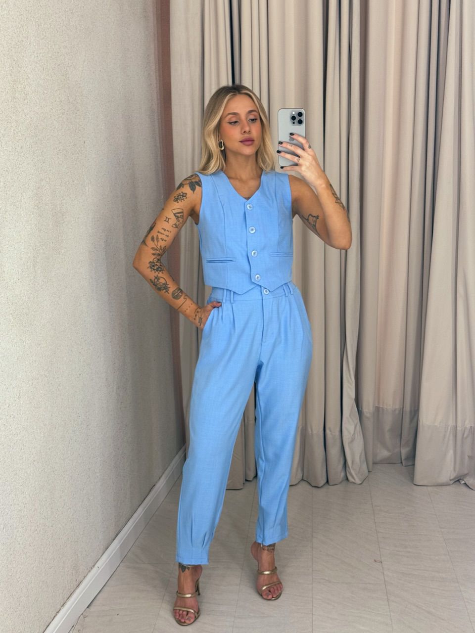 CONJUNTO AYLLA Calça azul