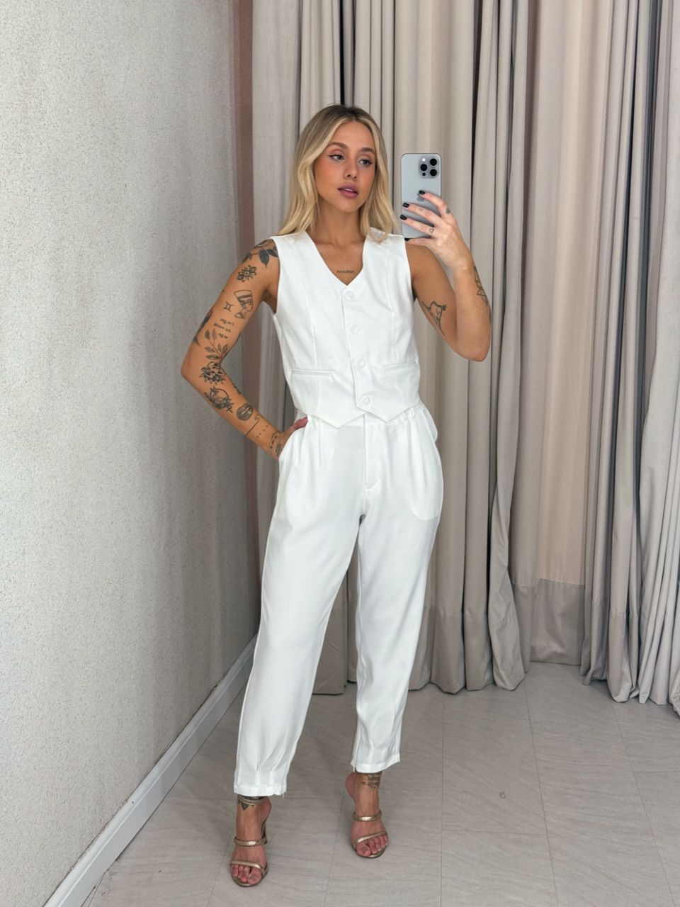 CONJUNTO AYLLA Calça off - 0061400048 - CAROLLA FERRARO