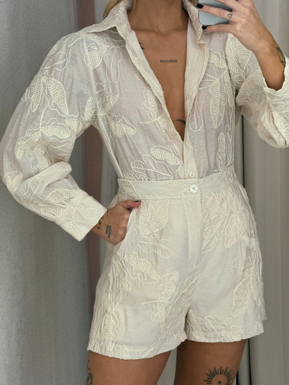CONJUNTO TATIANE Short Areia