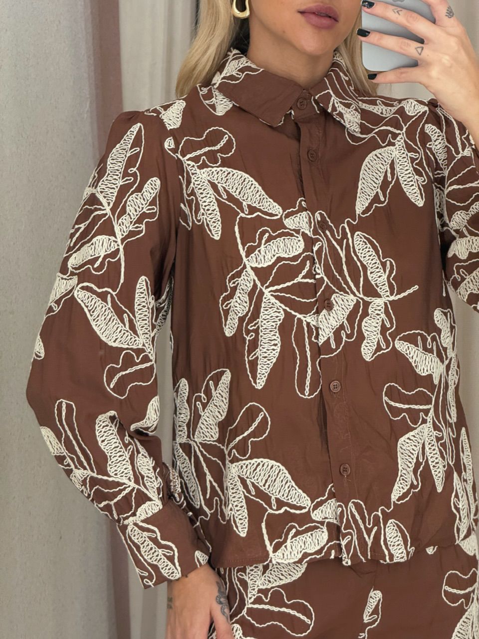 CONJUNTO TATIANE Short Marrom