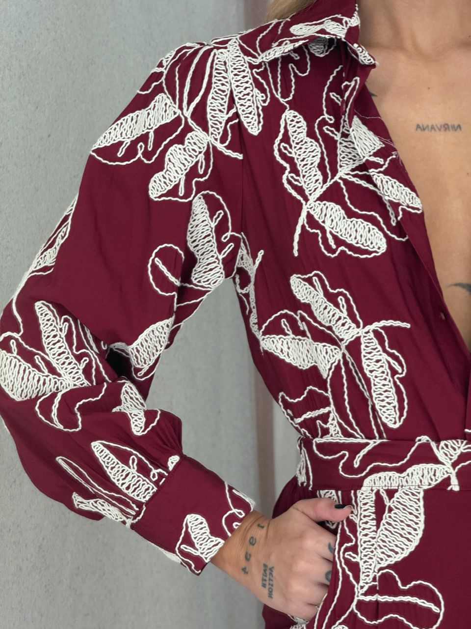 CONJUNTO TATIANE Short VINHO