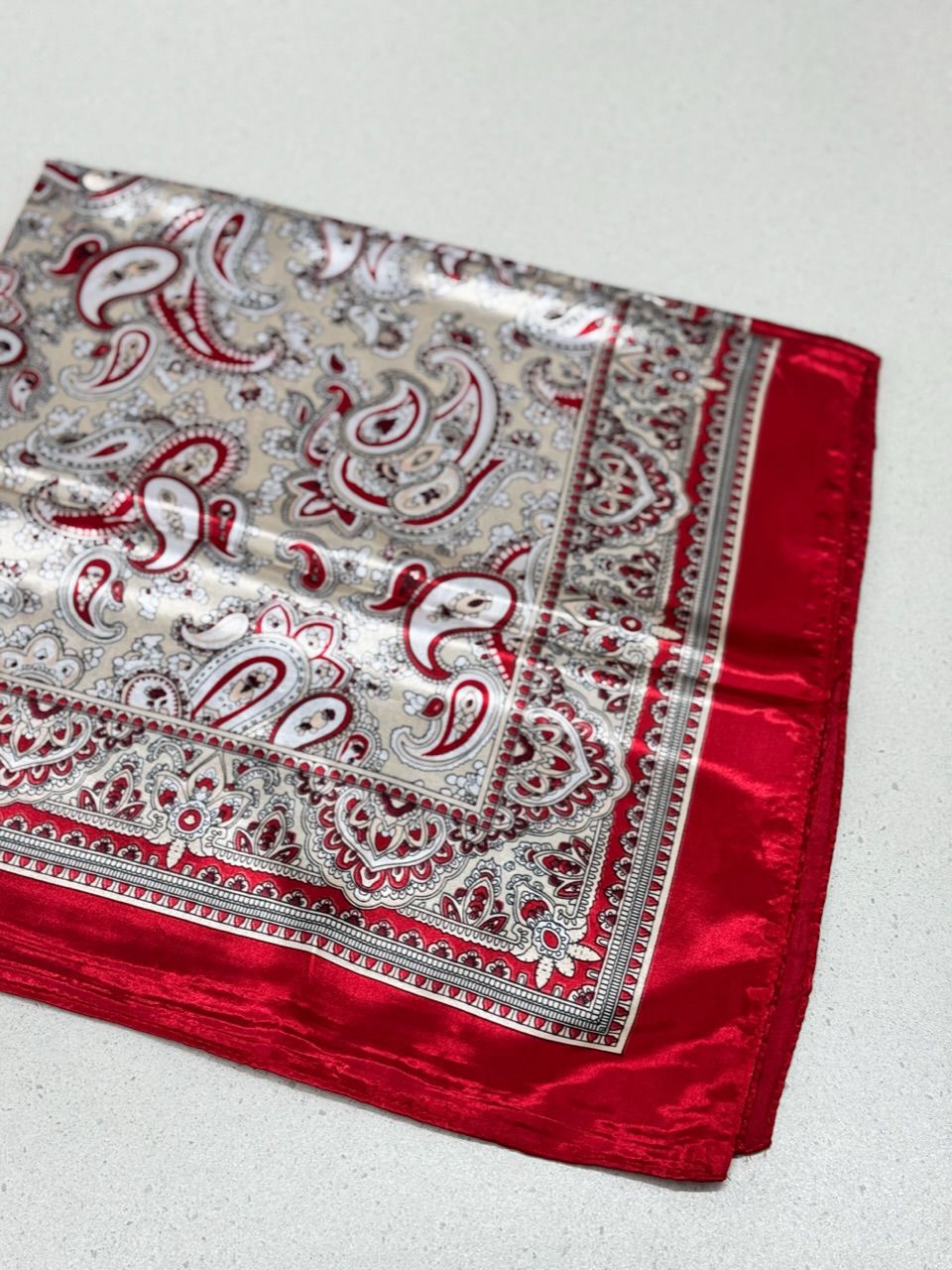 LENÇO ELIZA ÉTNICO VERMELHO