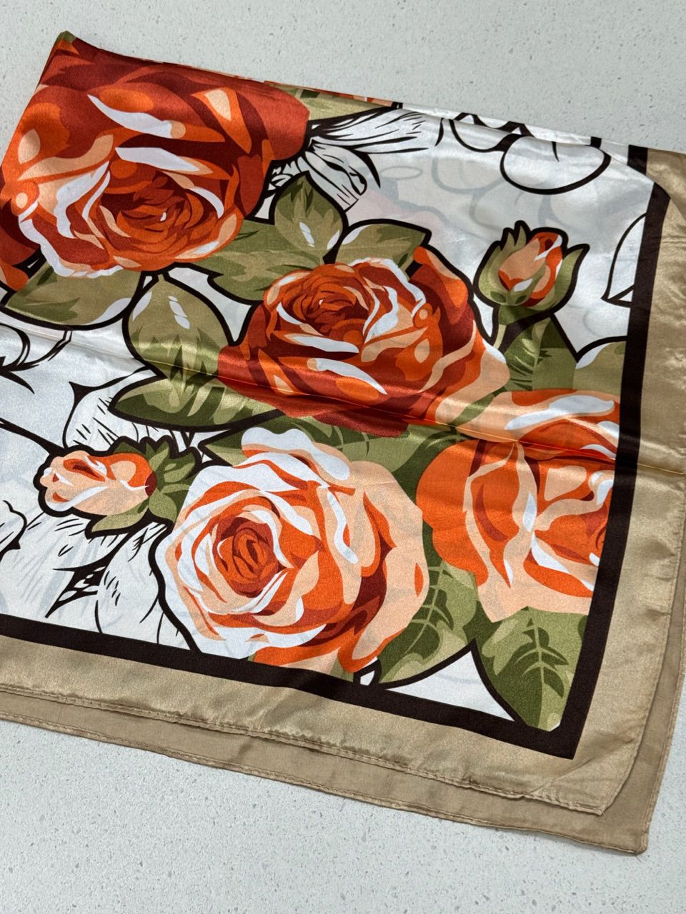 LENÇO JASMIM FLOR NUDE
