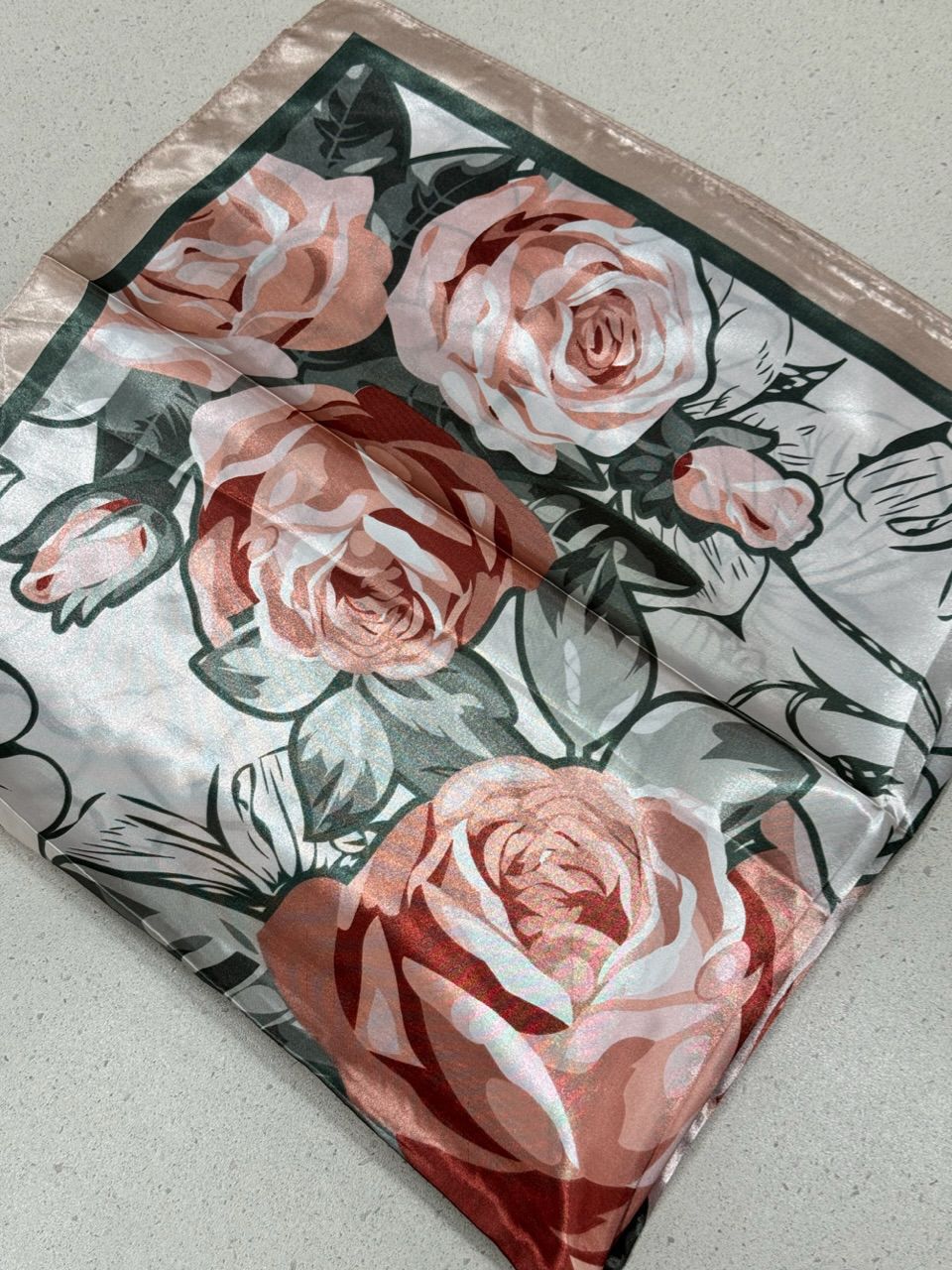 LENÇO JASMIM FLOR ROSÊ