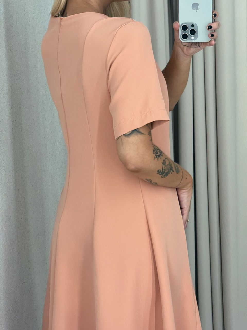 VESTIDO JULIA LONGO PÊSSEGO