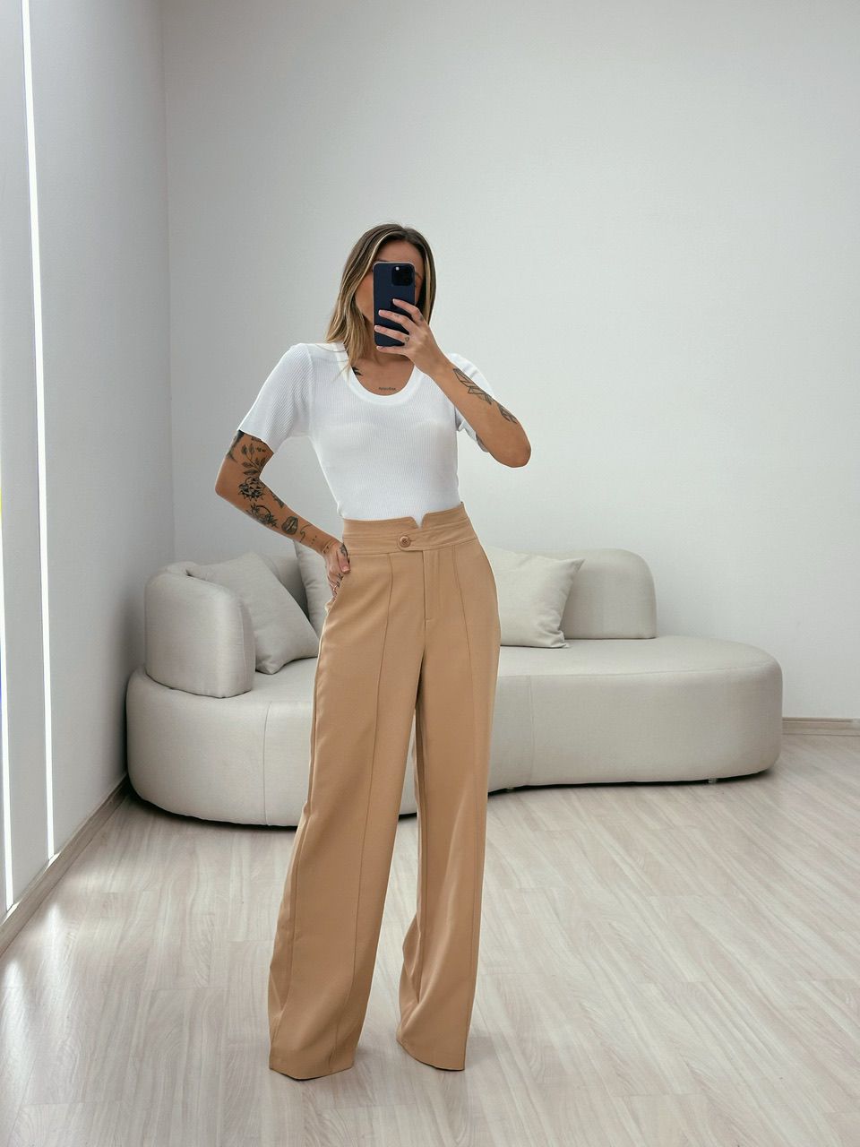 BLUSA MALHA TRICÔ CANELADA BRANCA