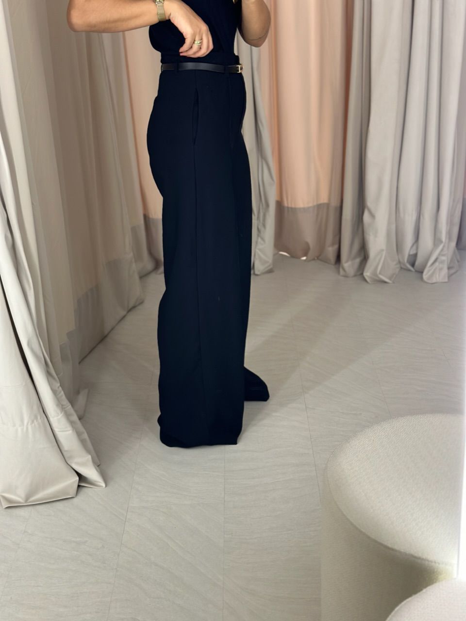 CALÇA JÚLIA PANTALONA PRETA