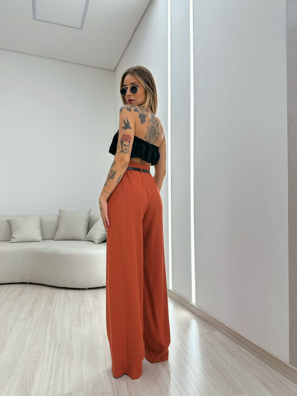 CALÇA JÚLIA PANTALONA TERRACOTA