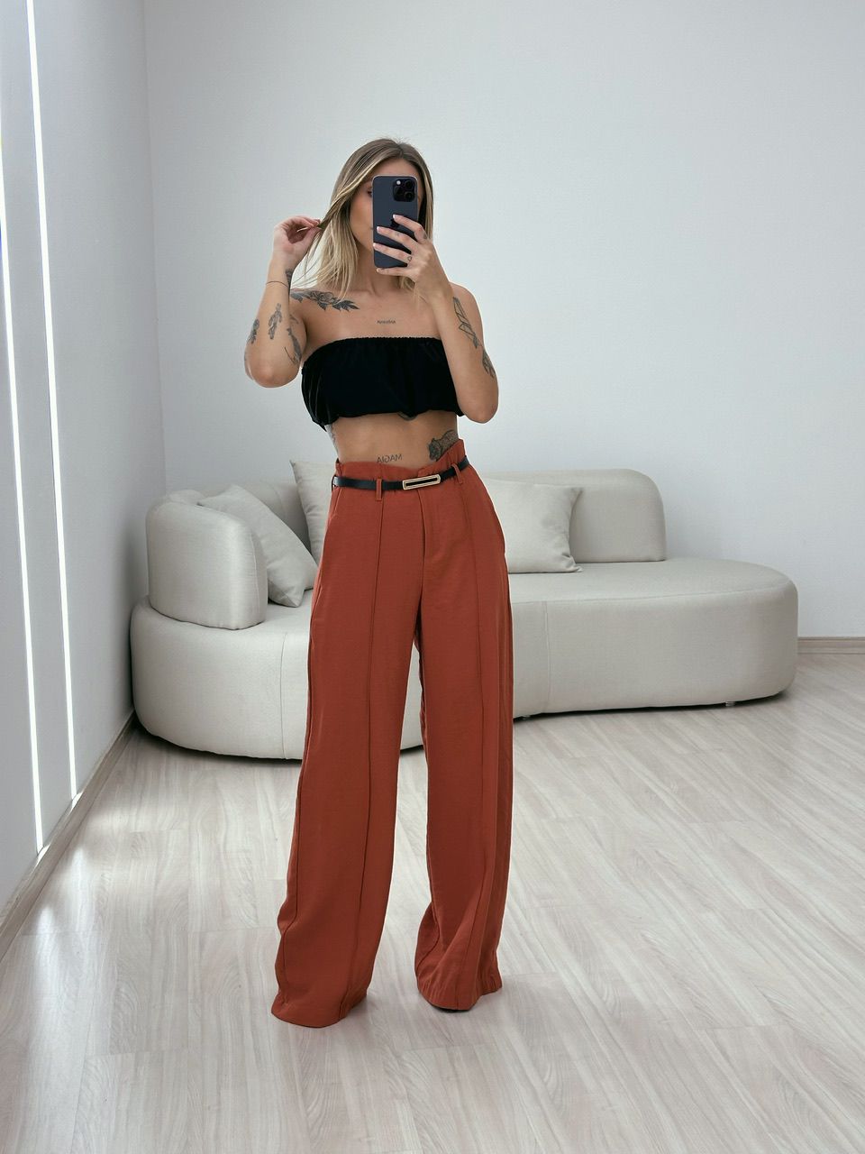 CALÇA JÚLIA PANTALONA TERRACOTA