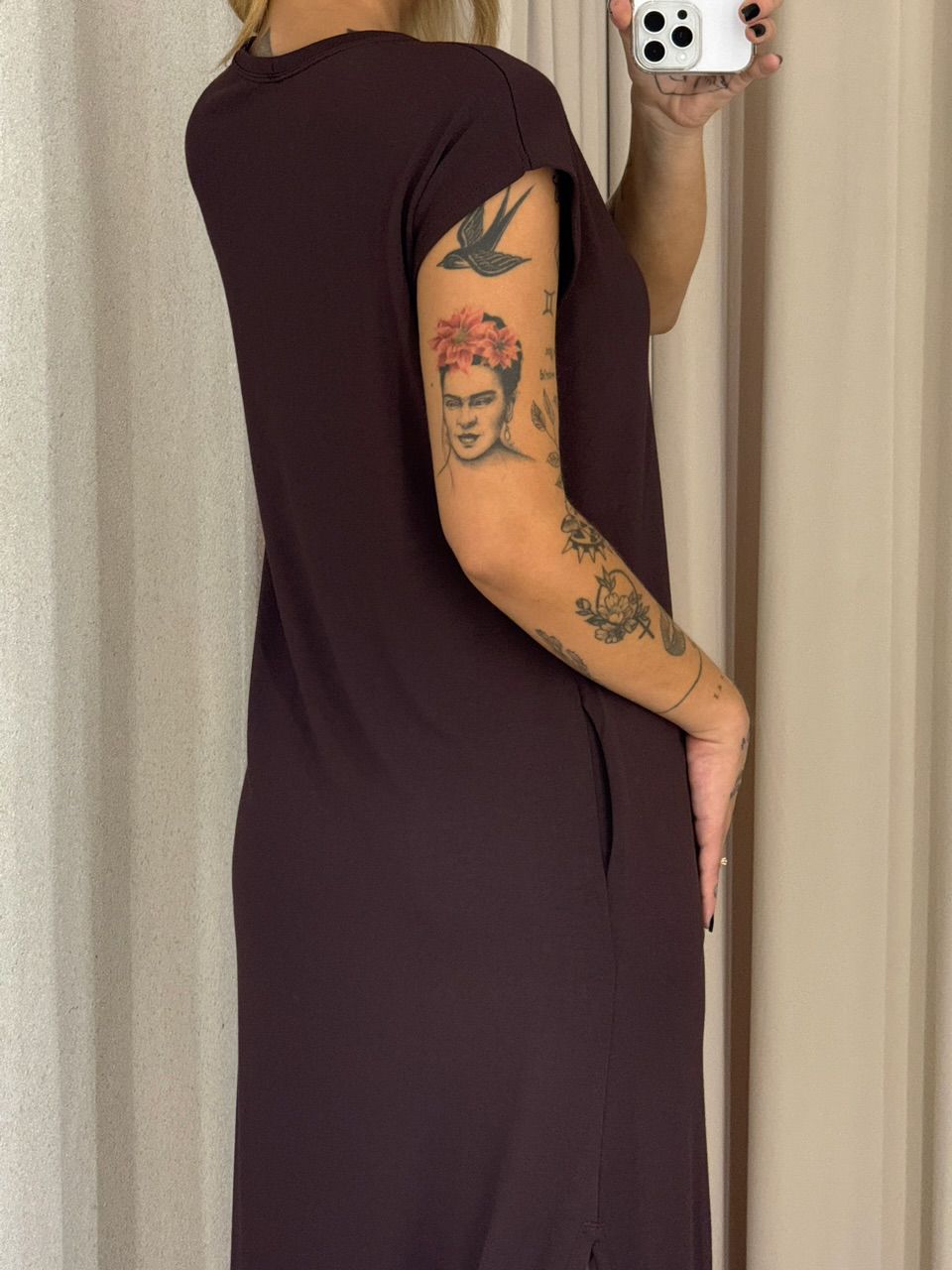 VESTIDO AUGUSTA MUSCLE Marrom