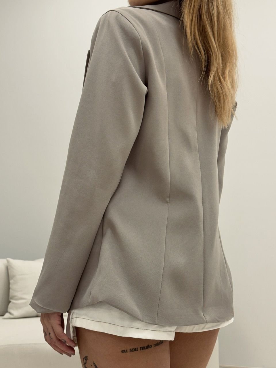 BLAZER KARINA ALFAIATARIA CAQUI