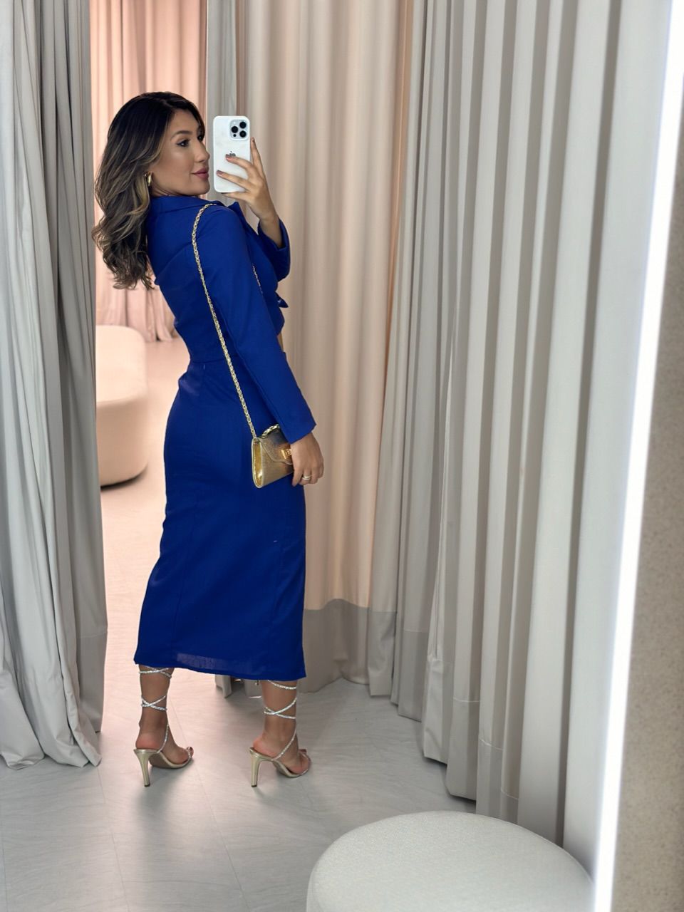CONJUNTO BIANCA LINHO AZUL