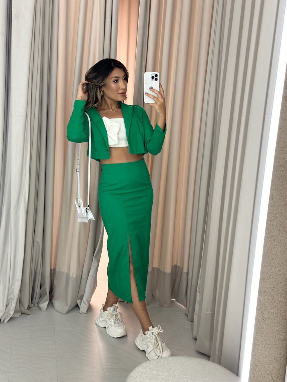 CONJUNTO BIANCA LINHO VERDE