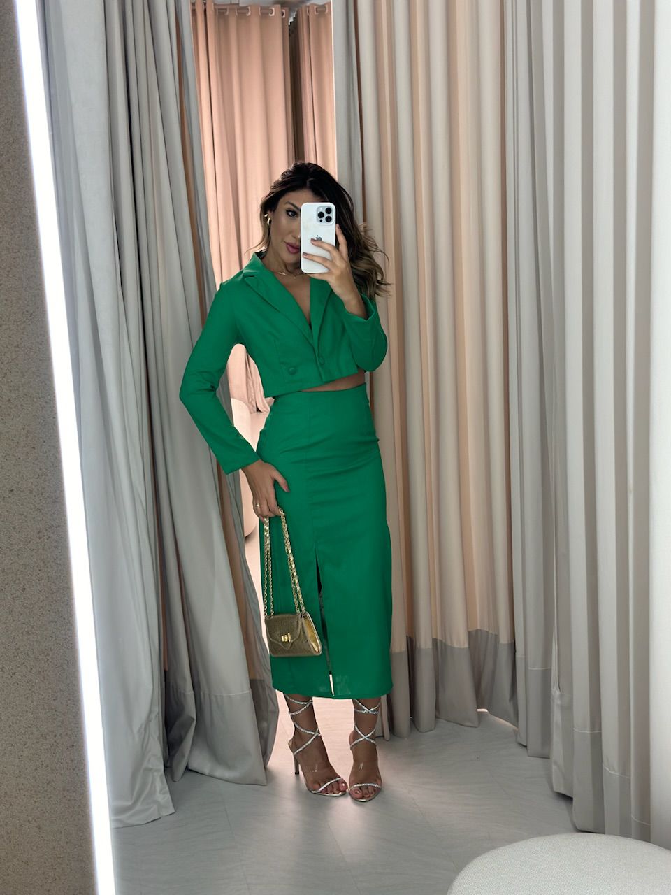 CONJUNTO BIANCA LINHO VERDE