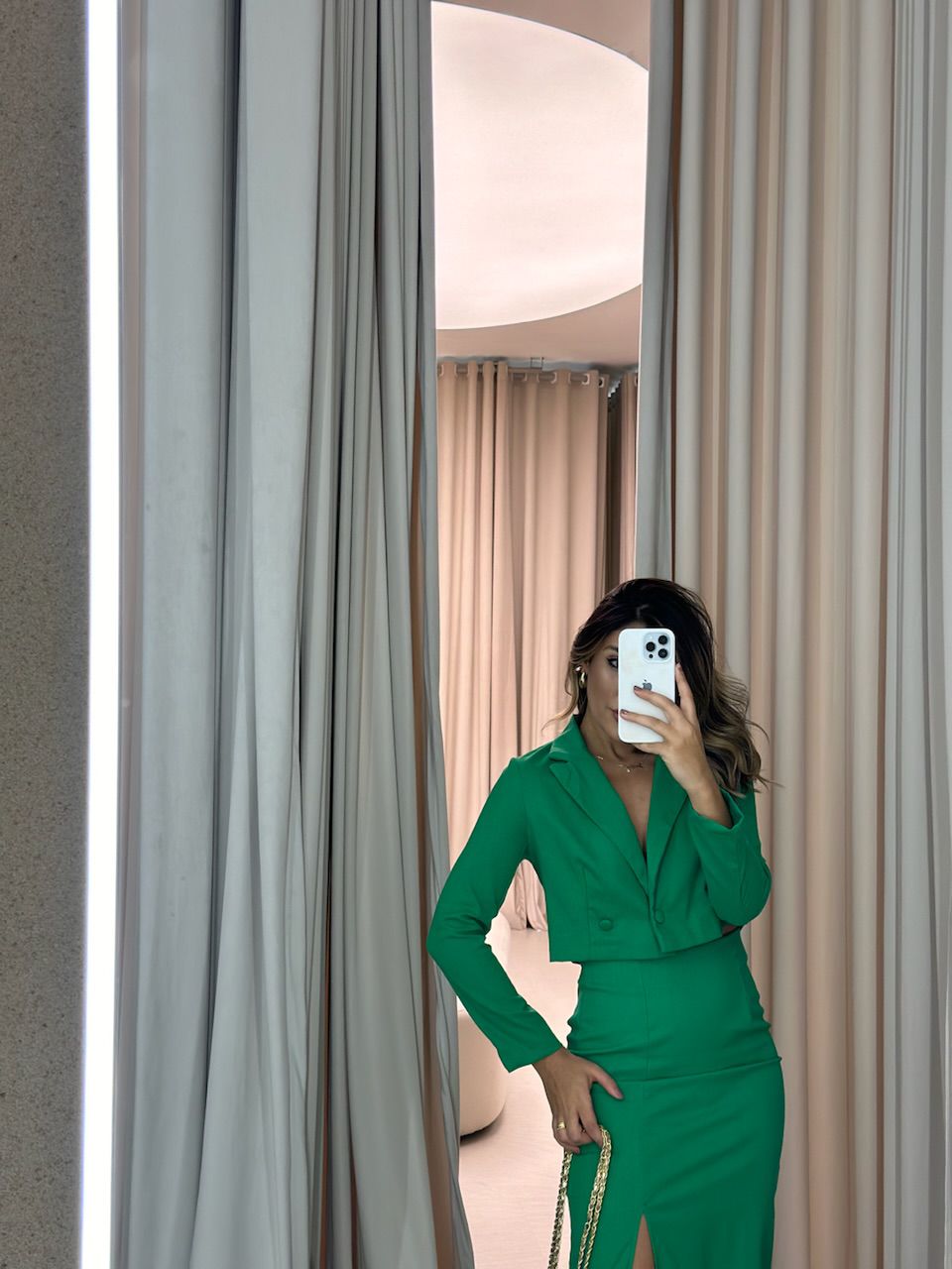 CONJUNTO BIANCA LINHO VERDE
