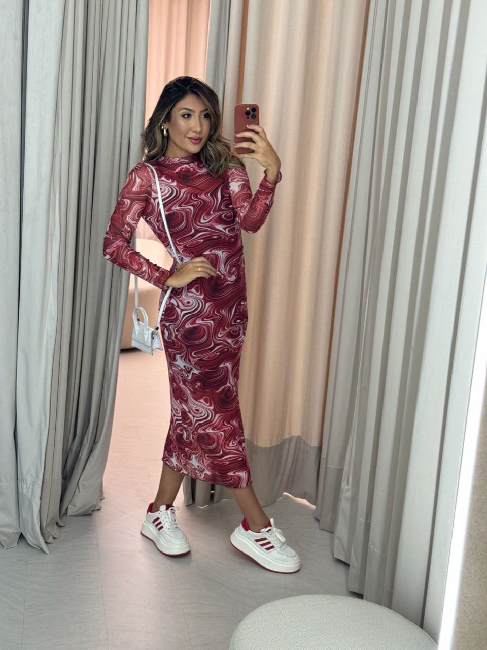 VESTIDO PIETRA TULE VERMELHO