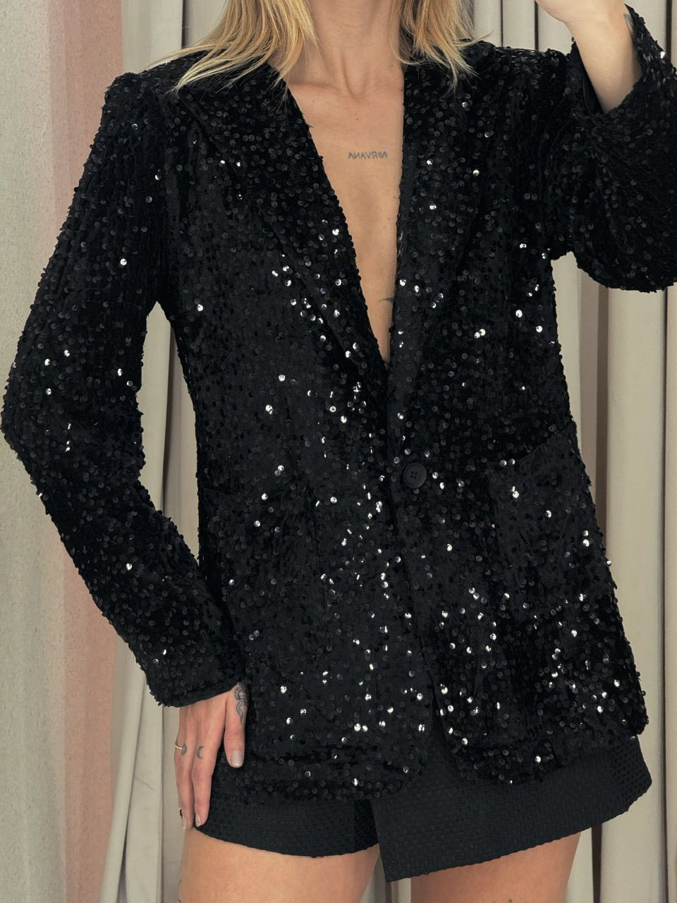BLAZER LETÍCIA PAETÊ preto