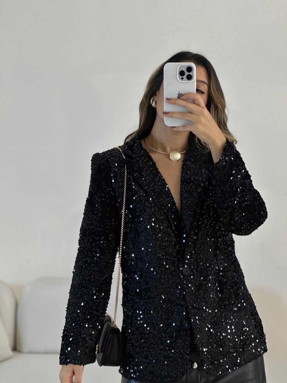 BLAZER LETÍCIA PAETÊ preto