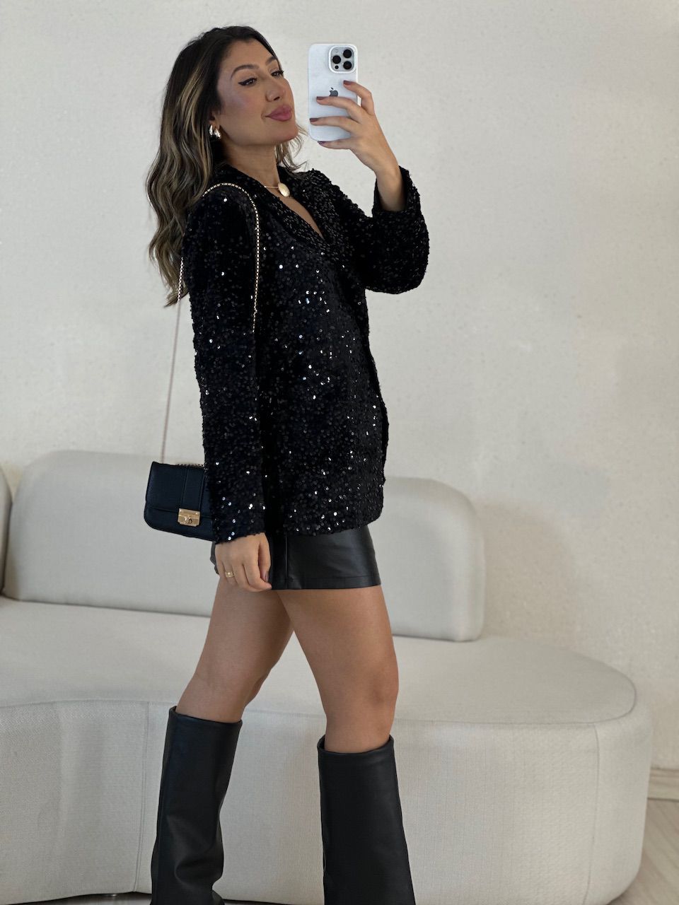 BLAZER LETÍCIA PAETÊ preto