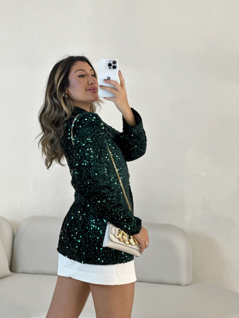 BLAZER LETÍCIA PAETÊ verde