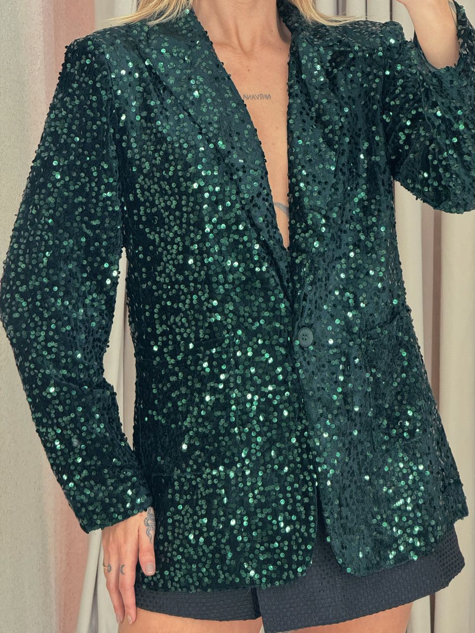 BLAZER LETÍCIA PAETÊ verde