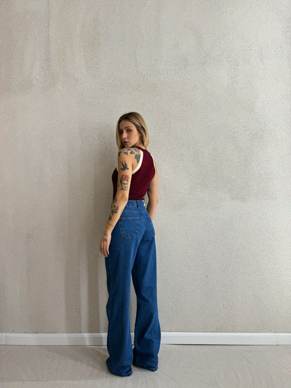 BLUSA ALANA CAVADA CHERRY RED