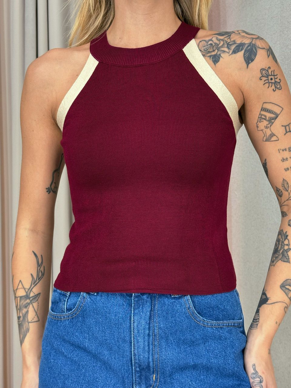 BLUSA ALANA CAVADA CHERRY RED